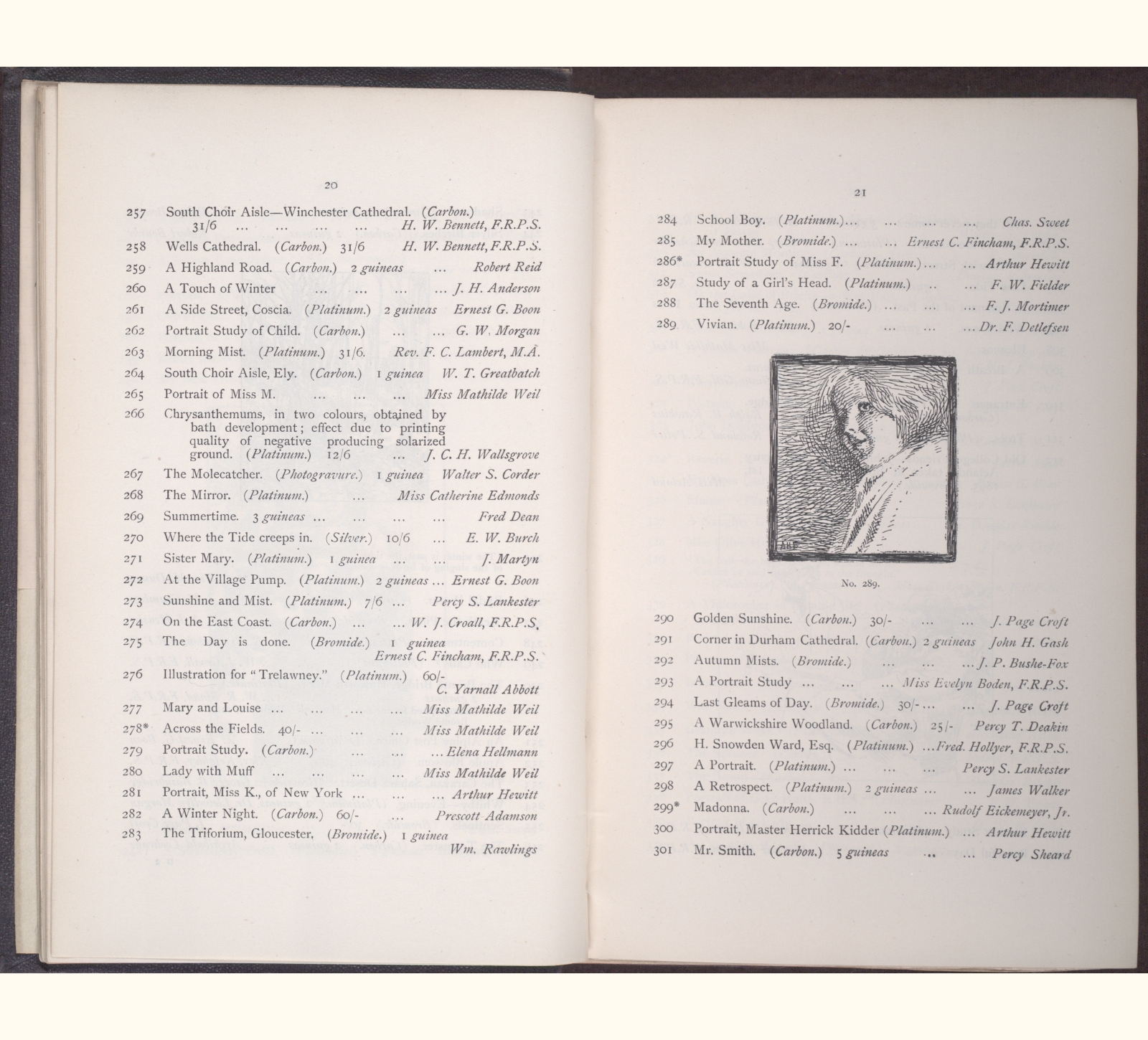 large scanned catalogue page
