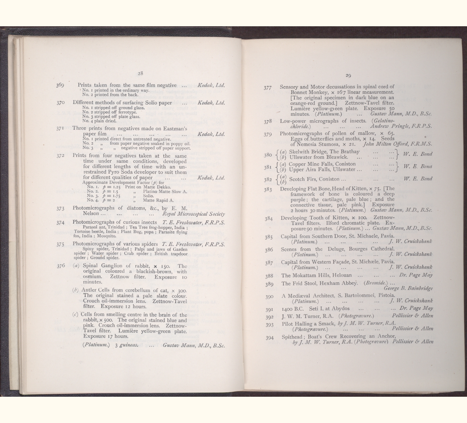 large scanned catalogue page