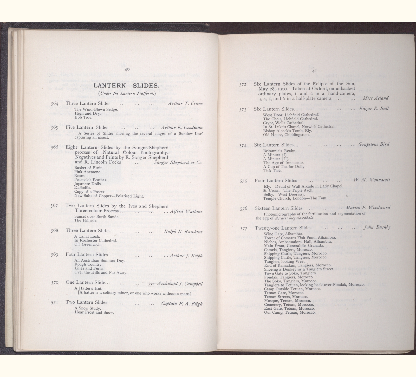 large scanned catalogue page