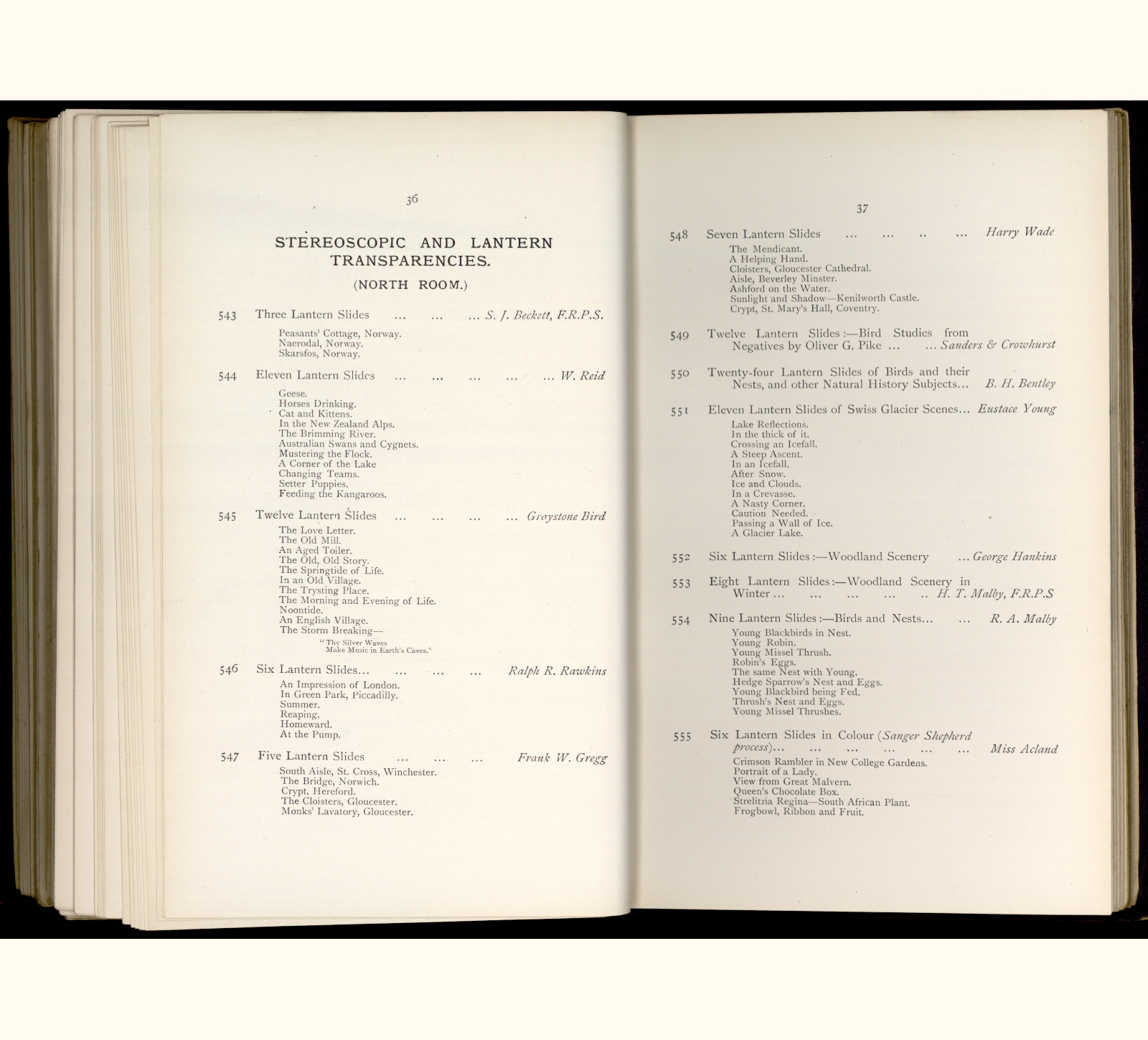 large scanned catalogue page