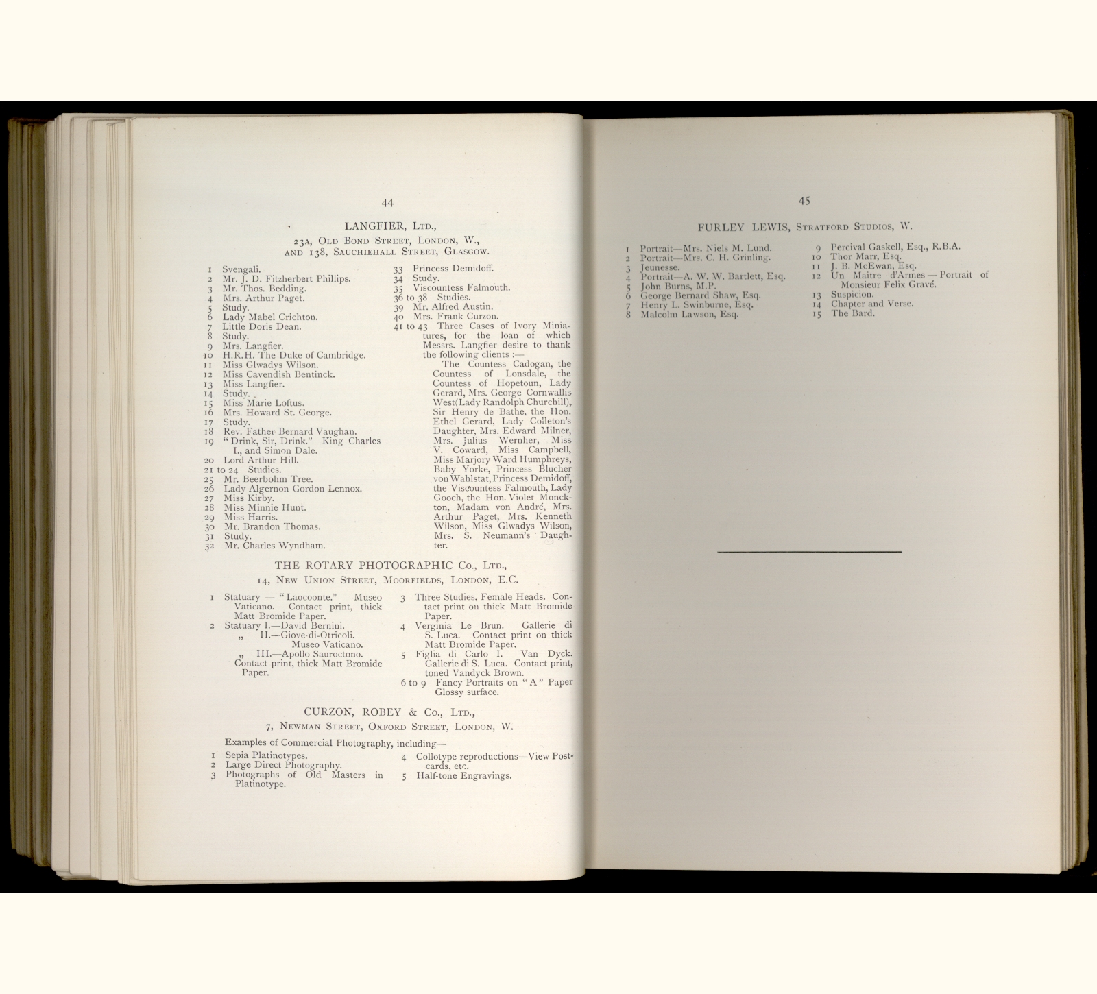 large scanned catalogue page
