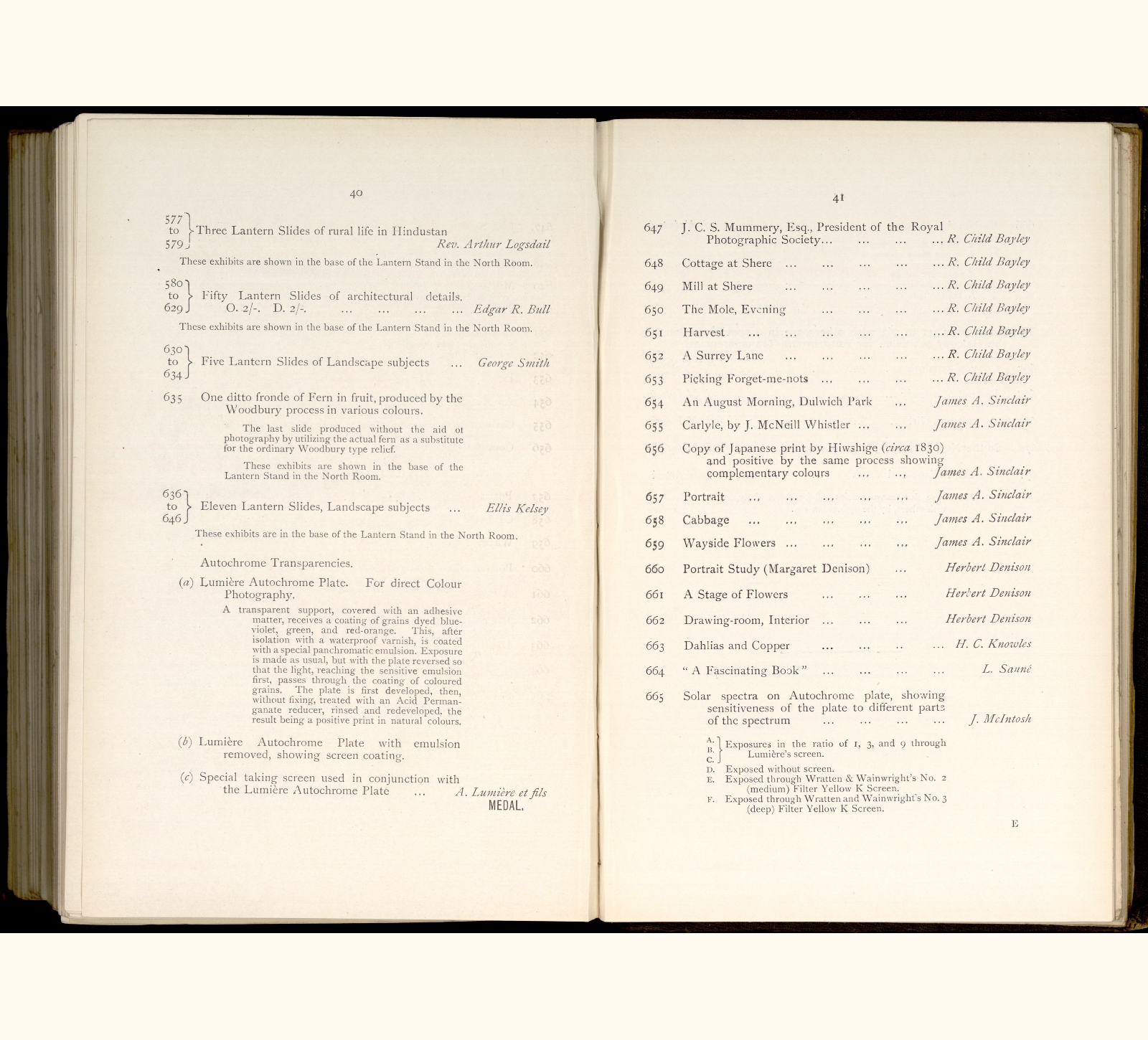 1907 Fifty-second Annual Exhibition of the Royal Photographic Society of Great Britain