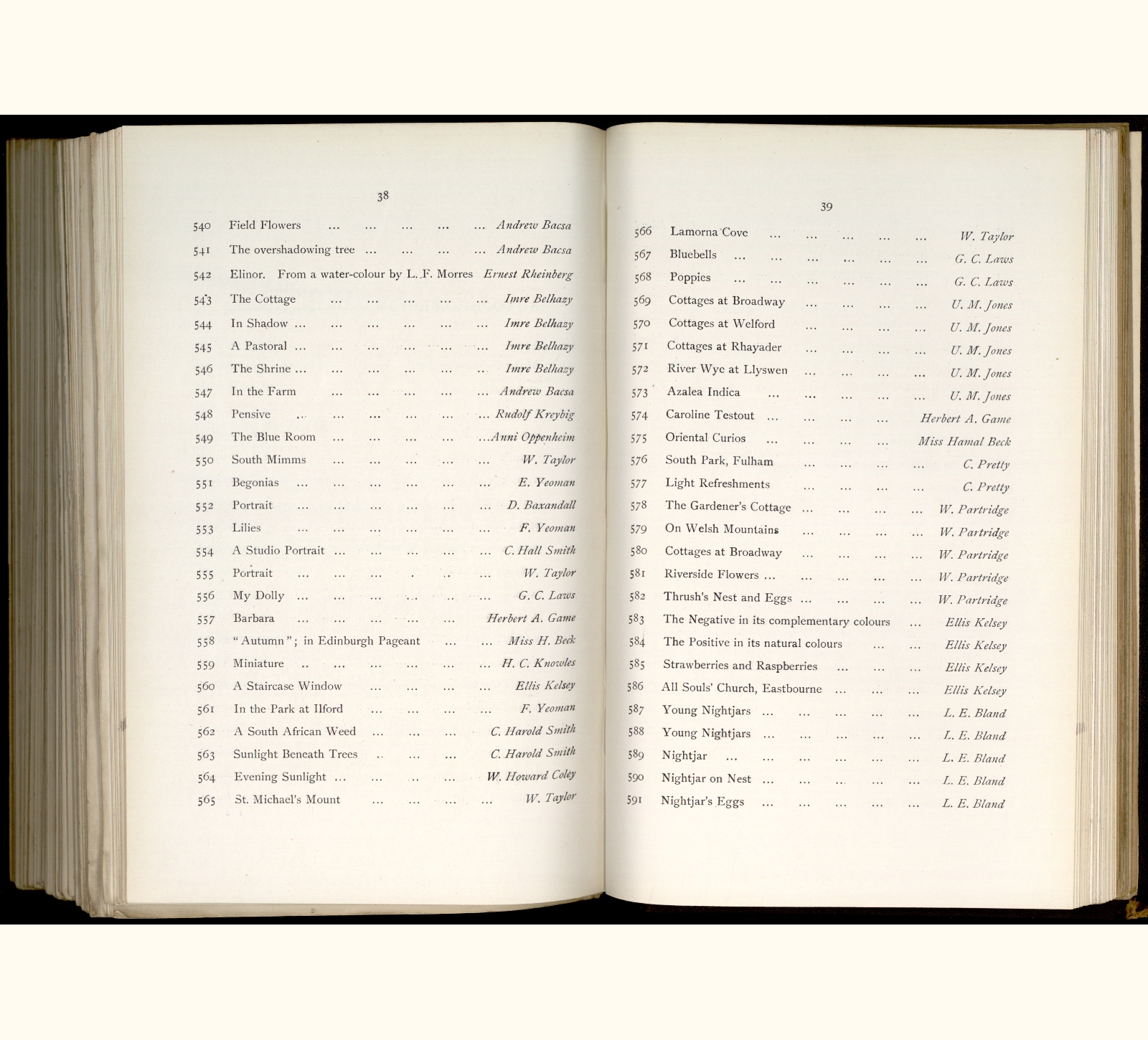 large scanned catalogue page