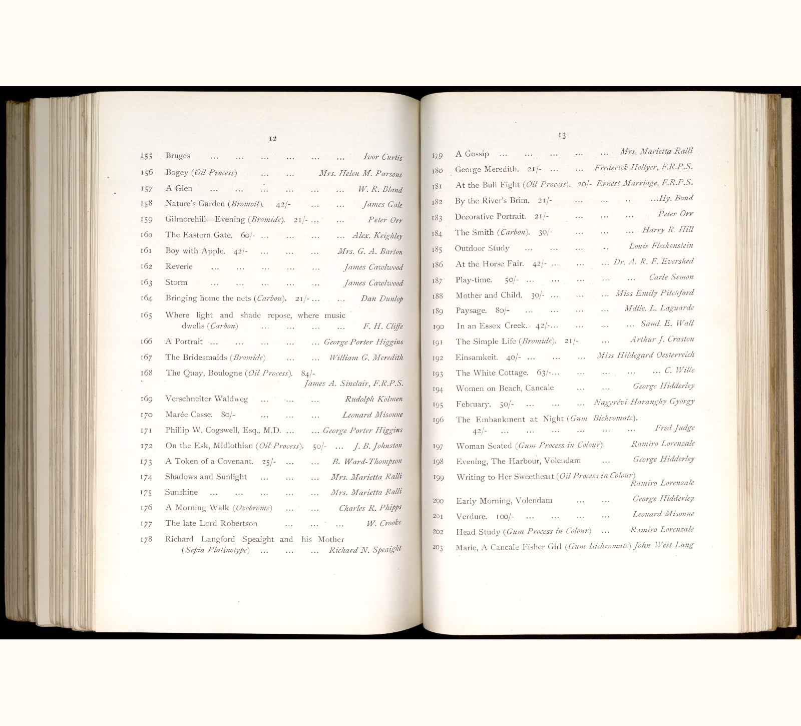 large scanned catalogue page