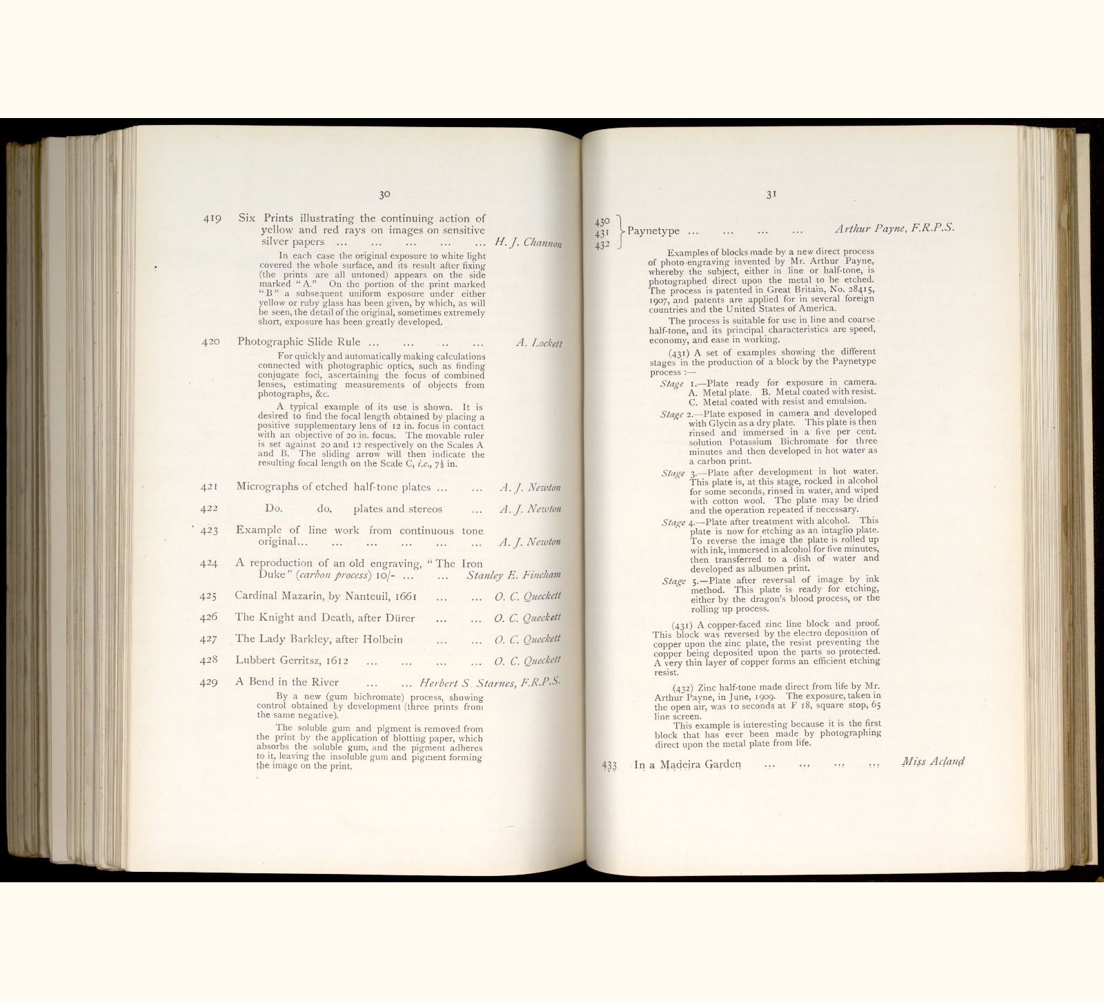 large scanned catalogue page