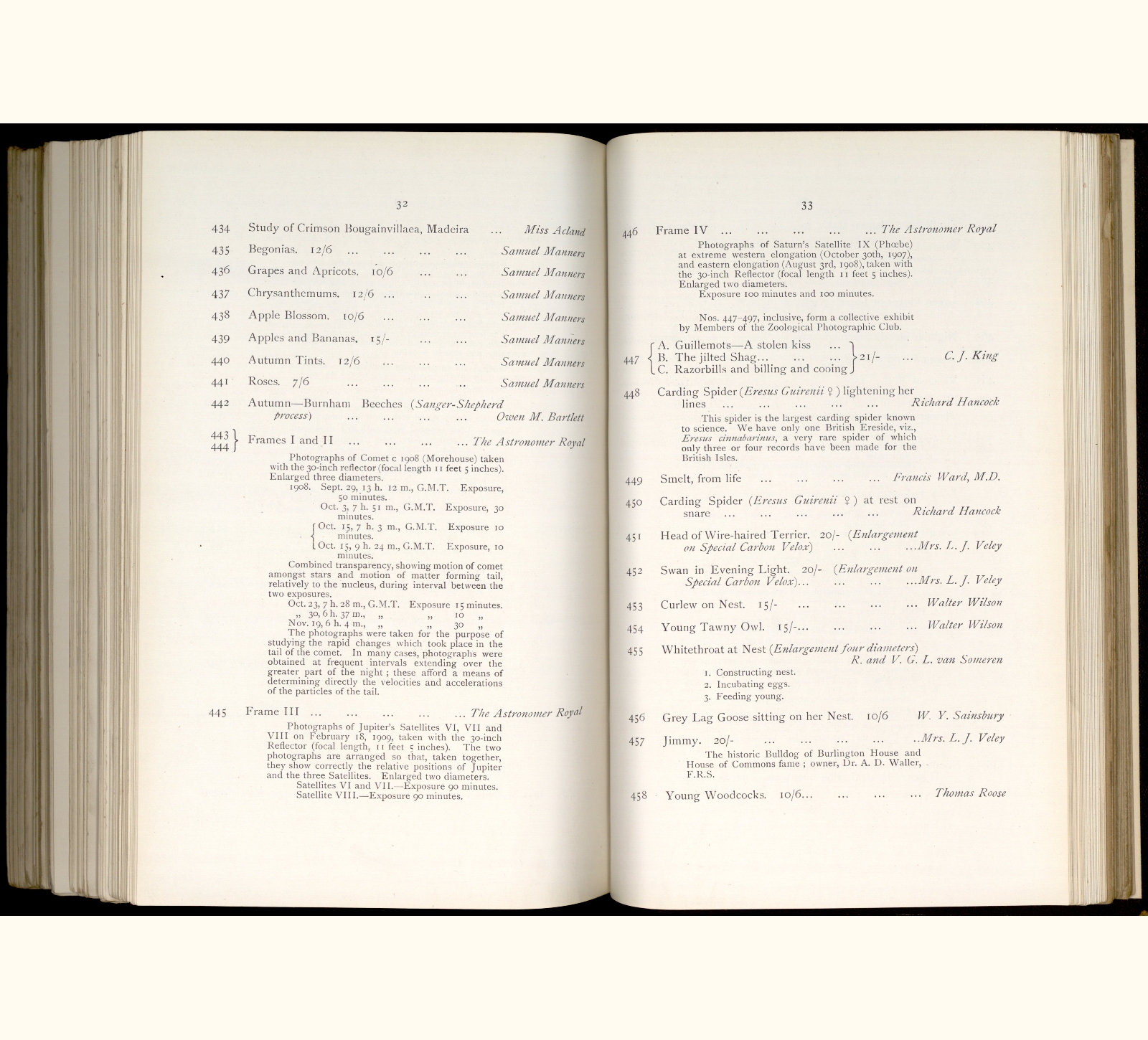 large scanned catalogue page