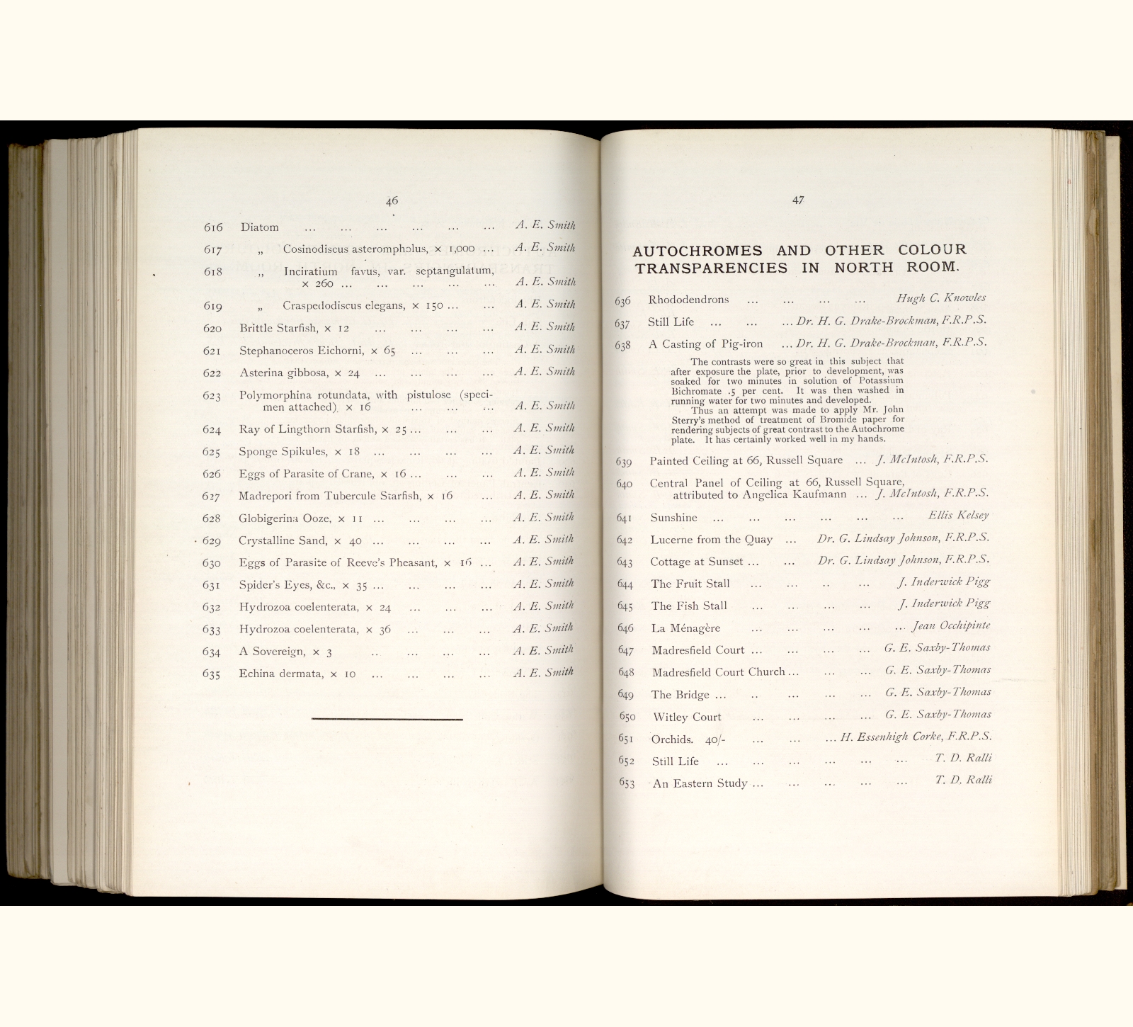 large scanned catalogue page