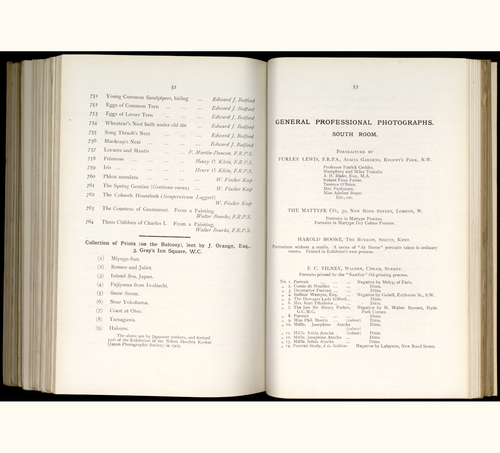 1909 Fifty-fourth Annual Exhibition of the Royal Photographic Society of Great Britain