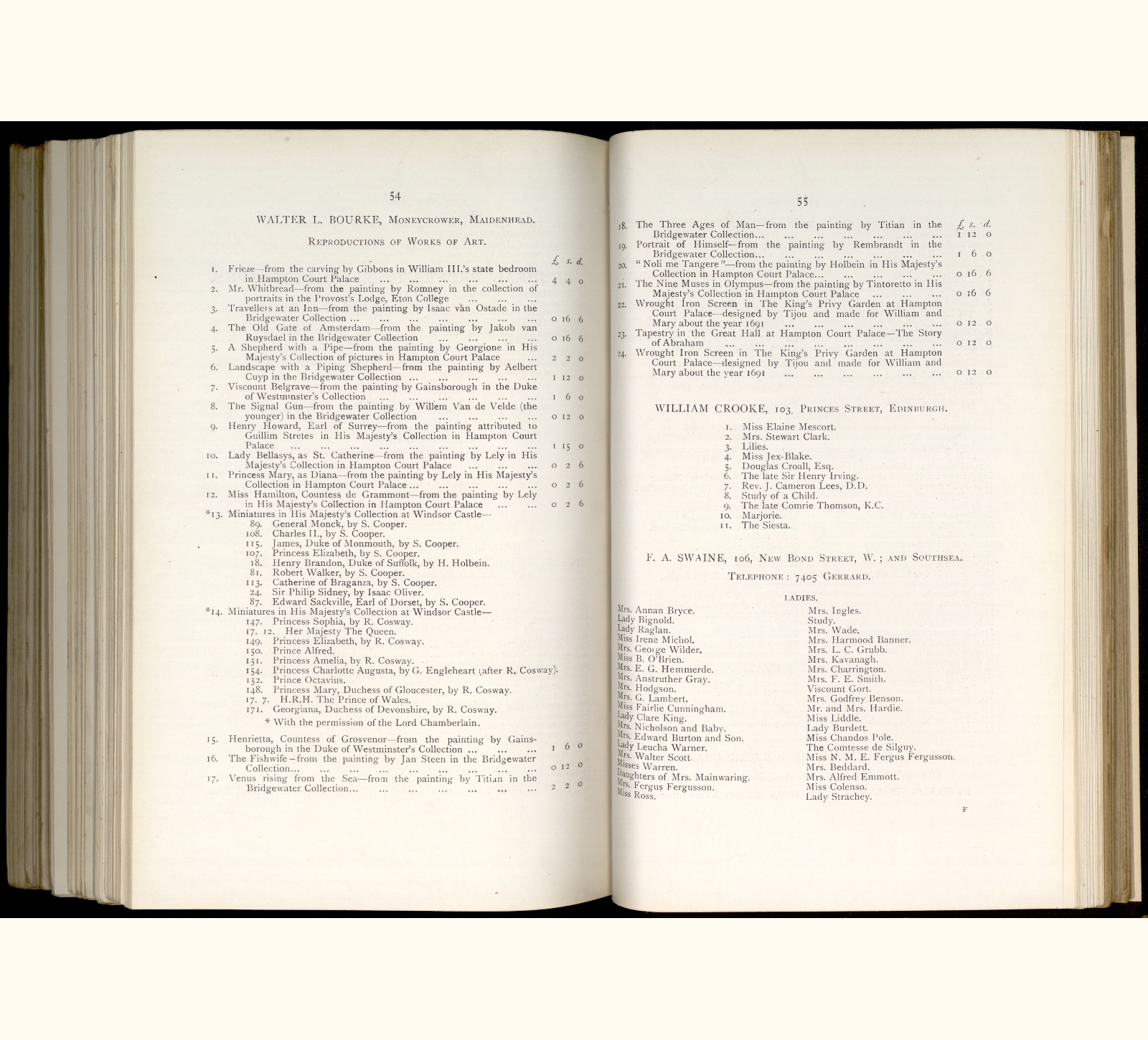 large scanned catalogue page