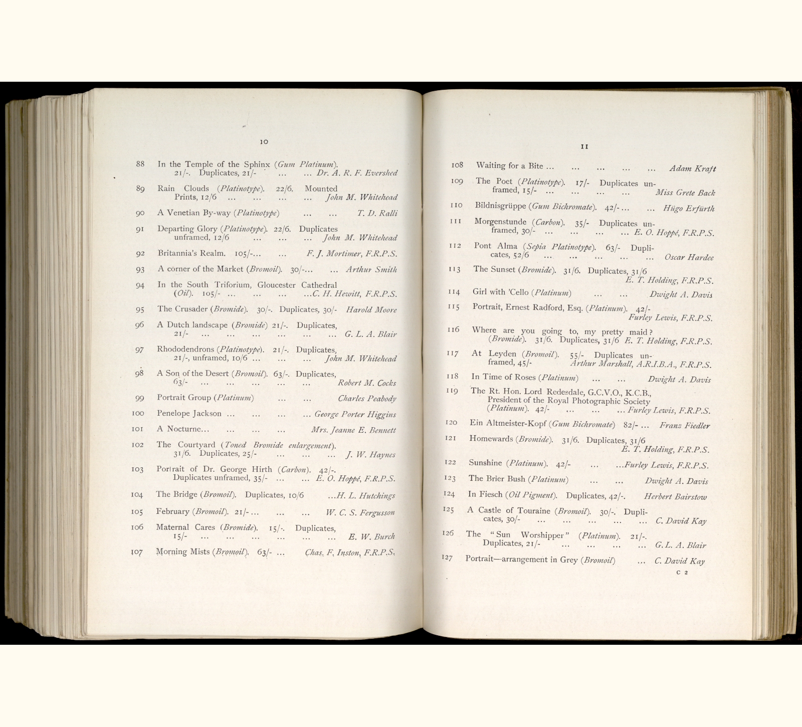 large scanned catalogue page