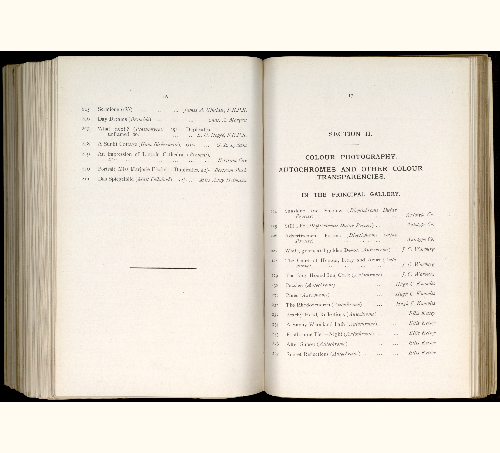 large scanned catalogue page