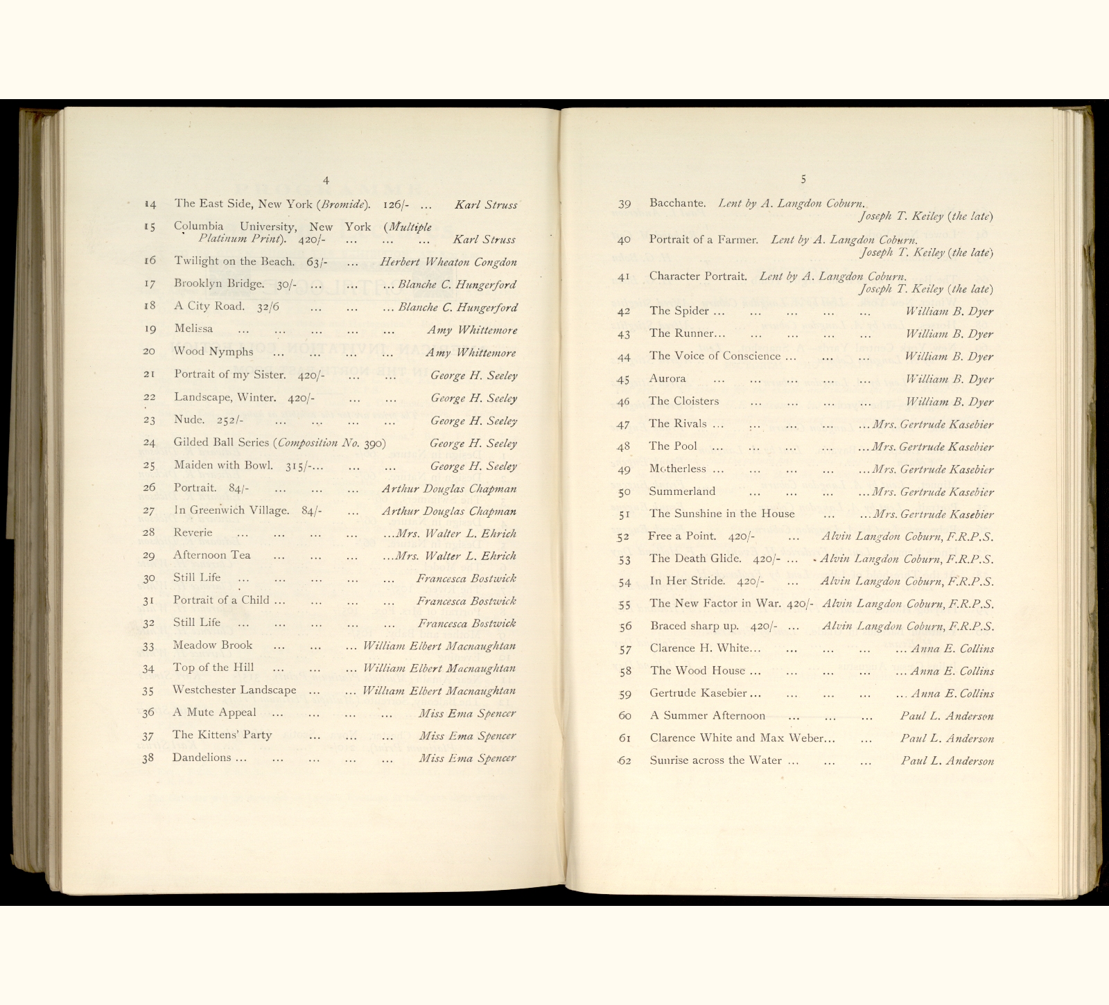 large scanned catalogue page