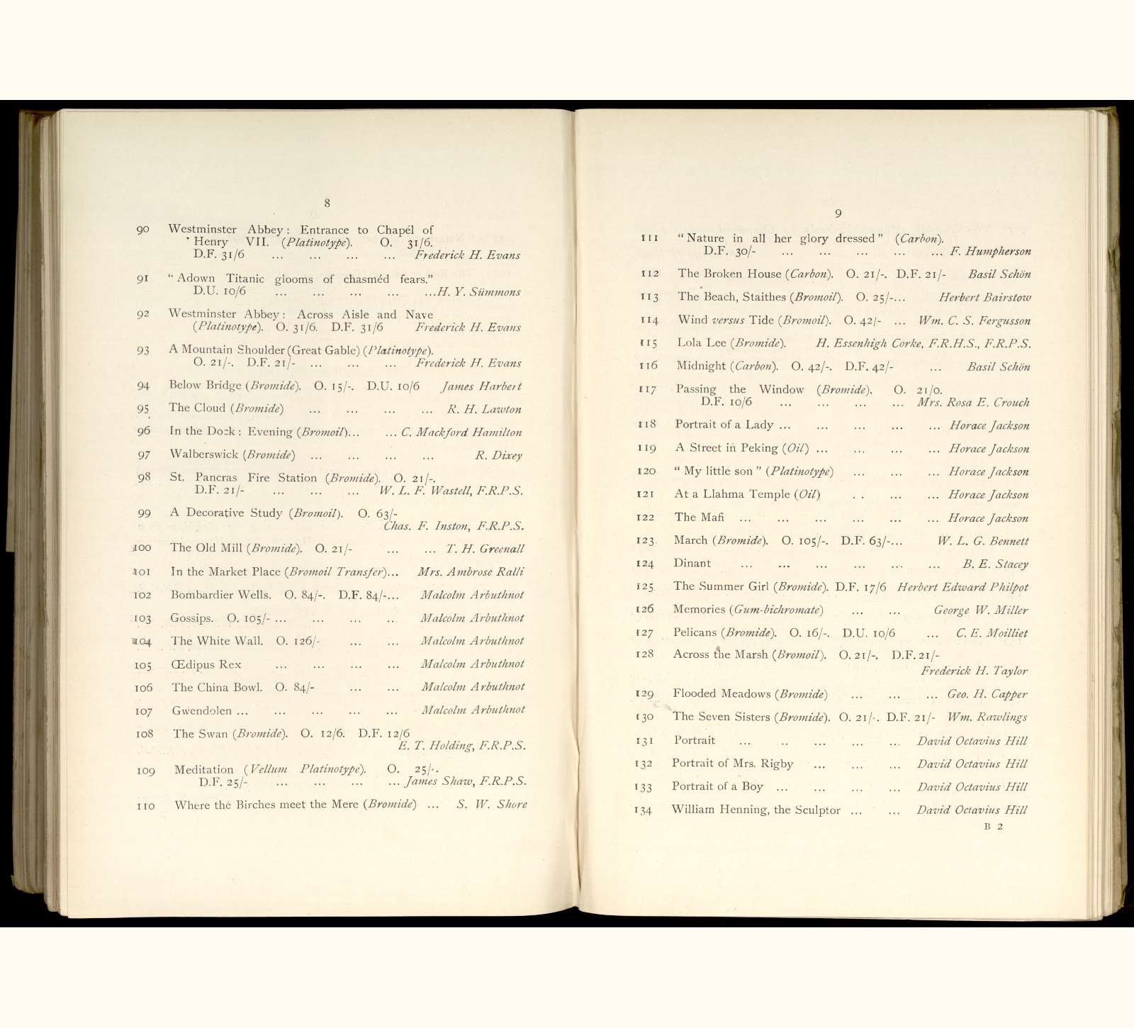 large scanned catalogue page