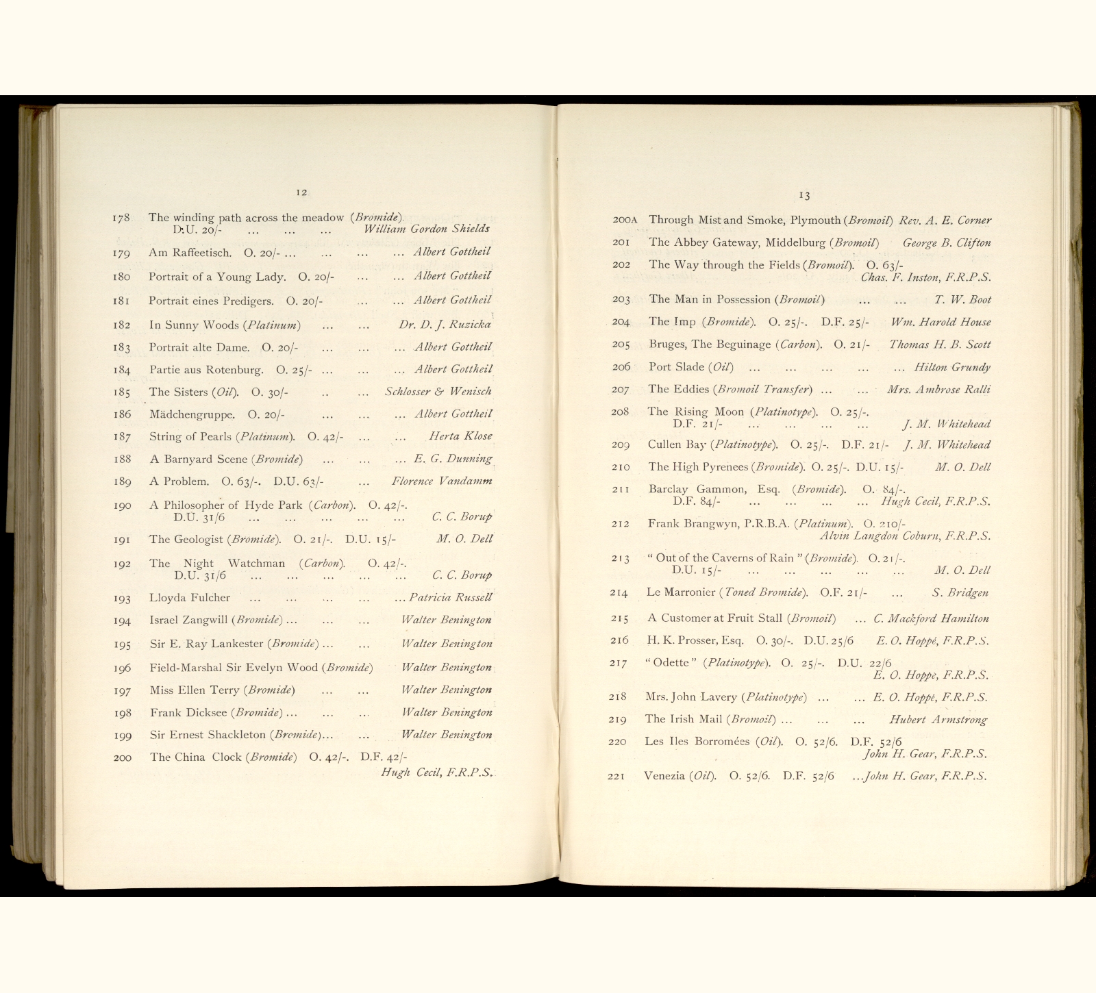 large scanned catalogue page