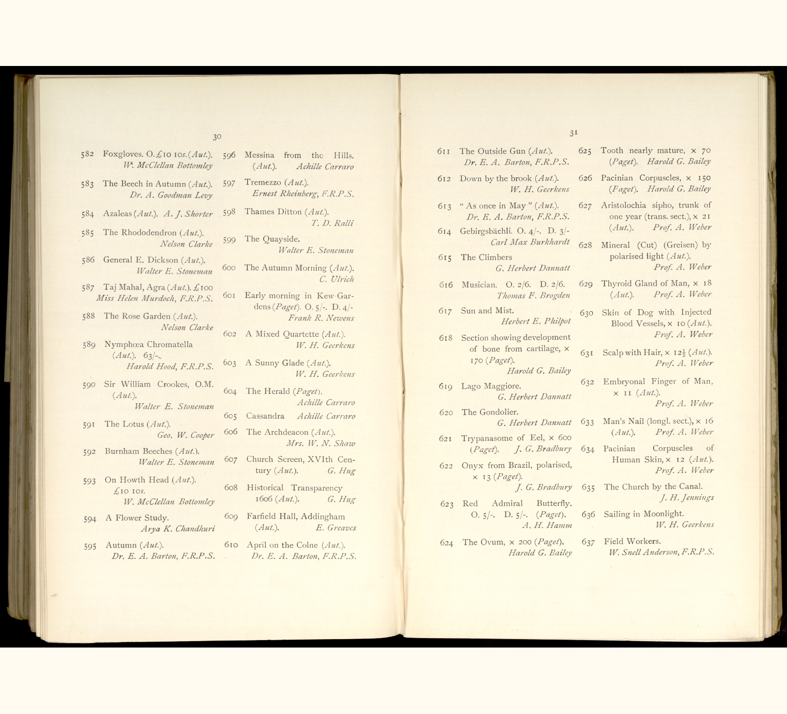 large scanned catalogue page