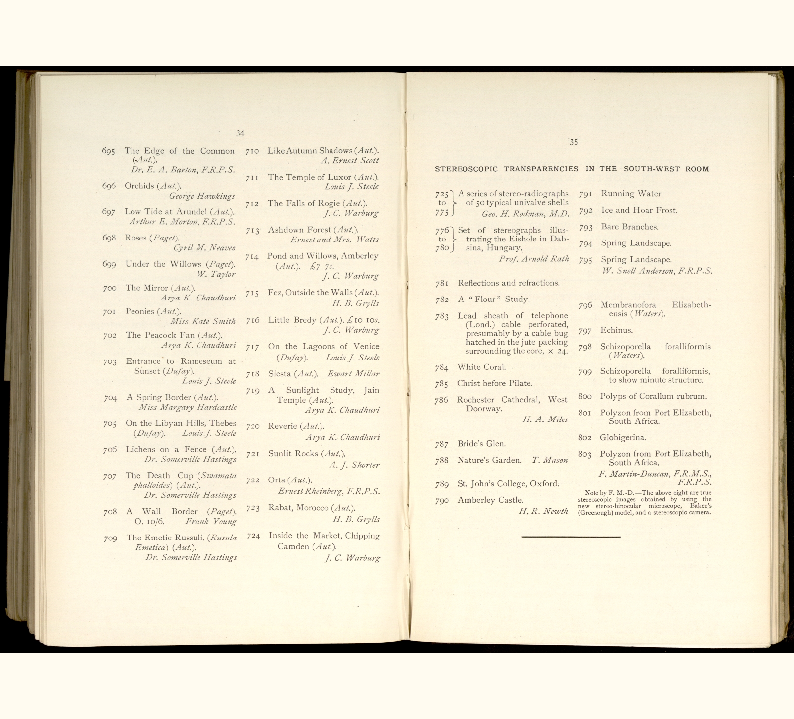 large scanned catalogue page