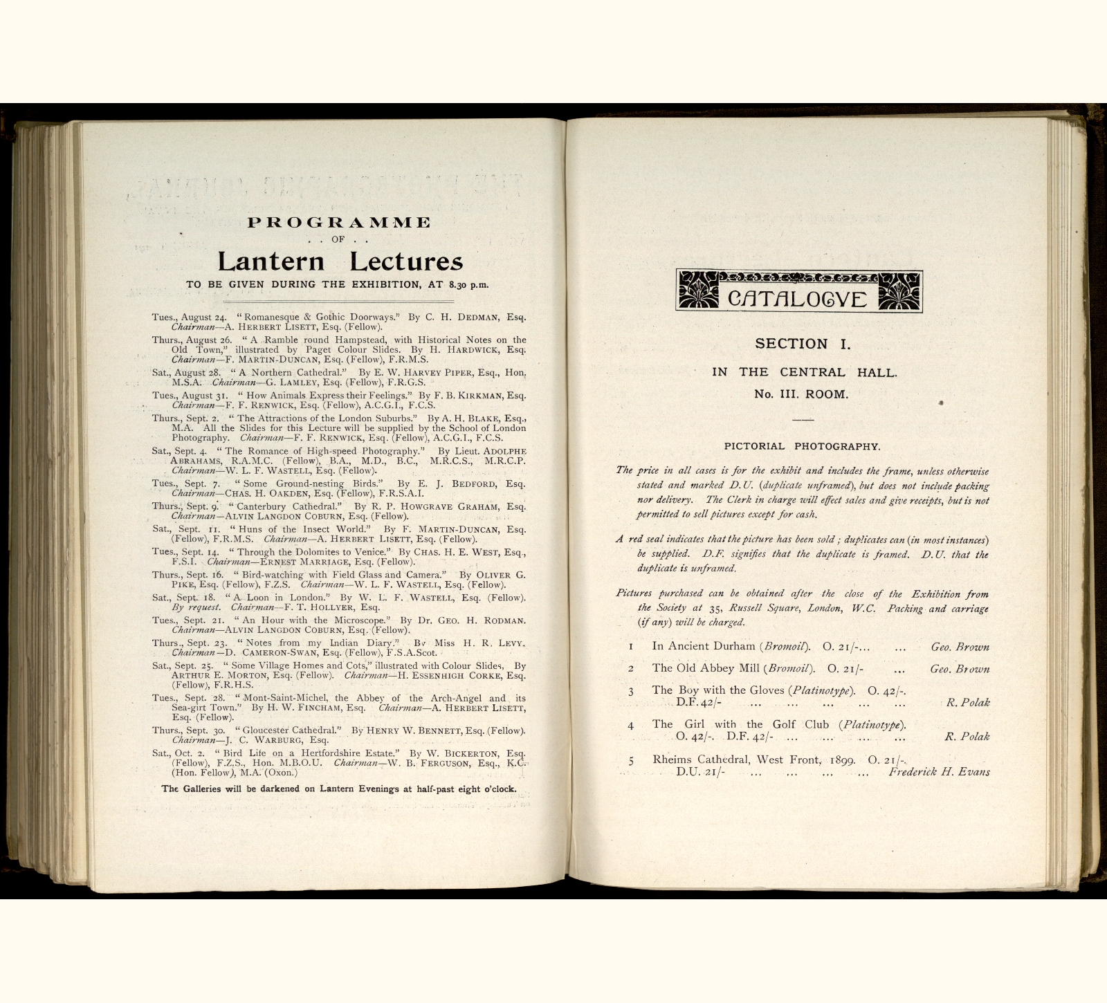 large scanned catalogue page