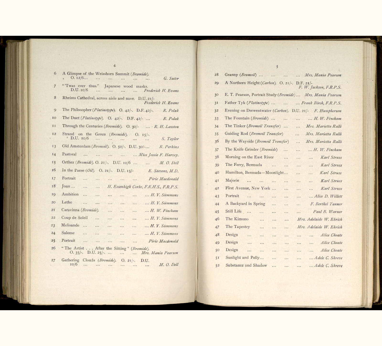 large scanned catalogue page