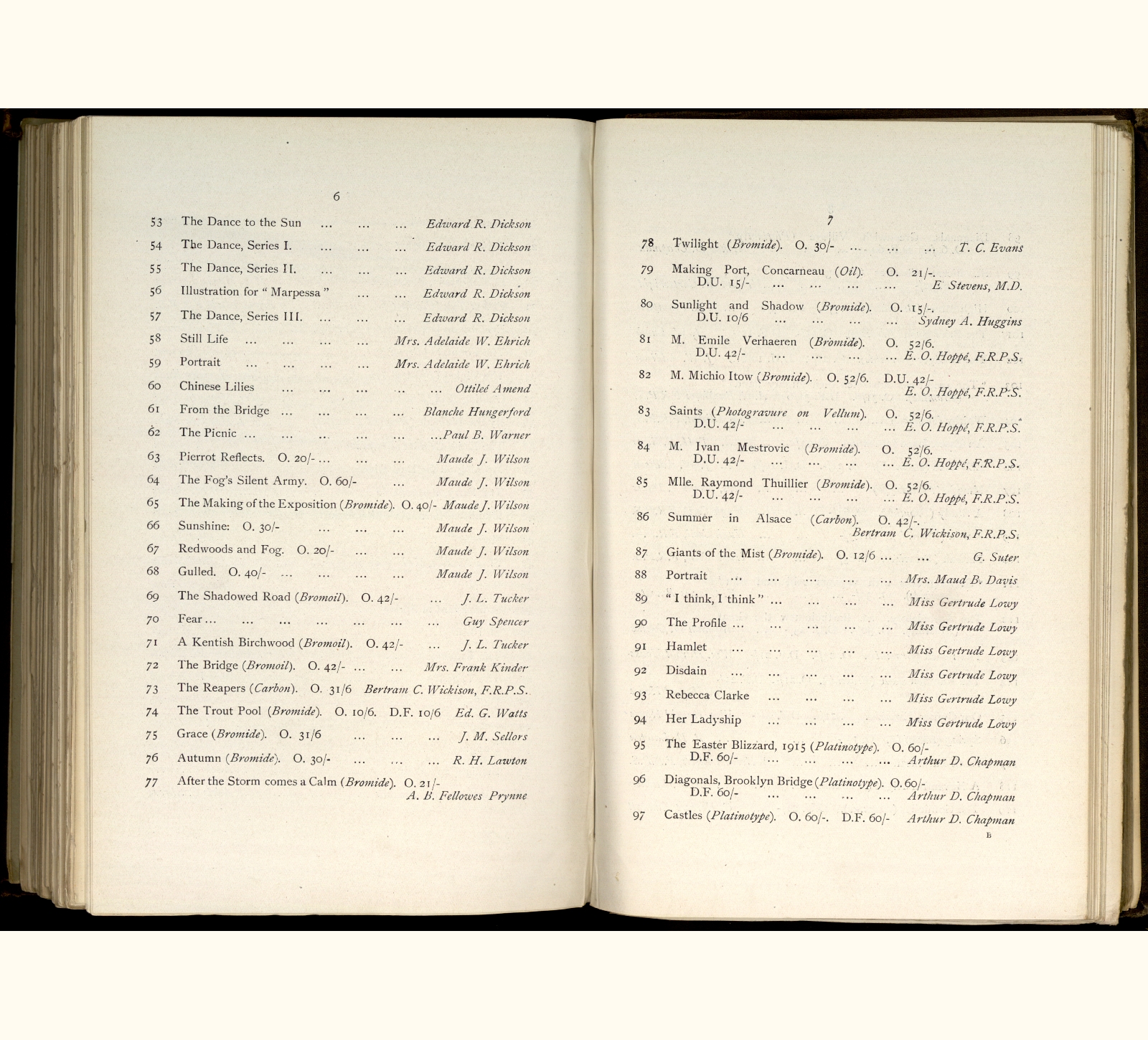 large scanned catalogue page