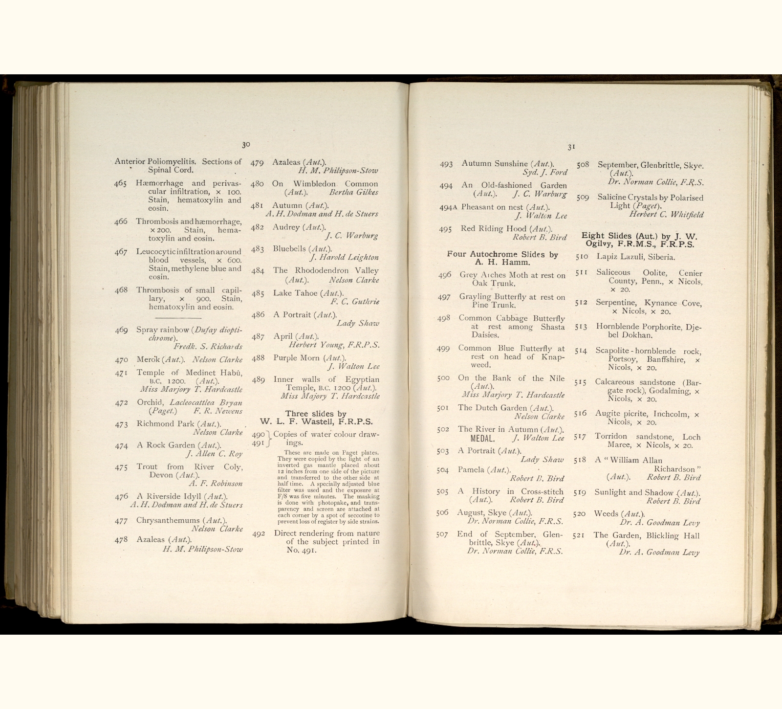 large scanned catalogue page