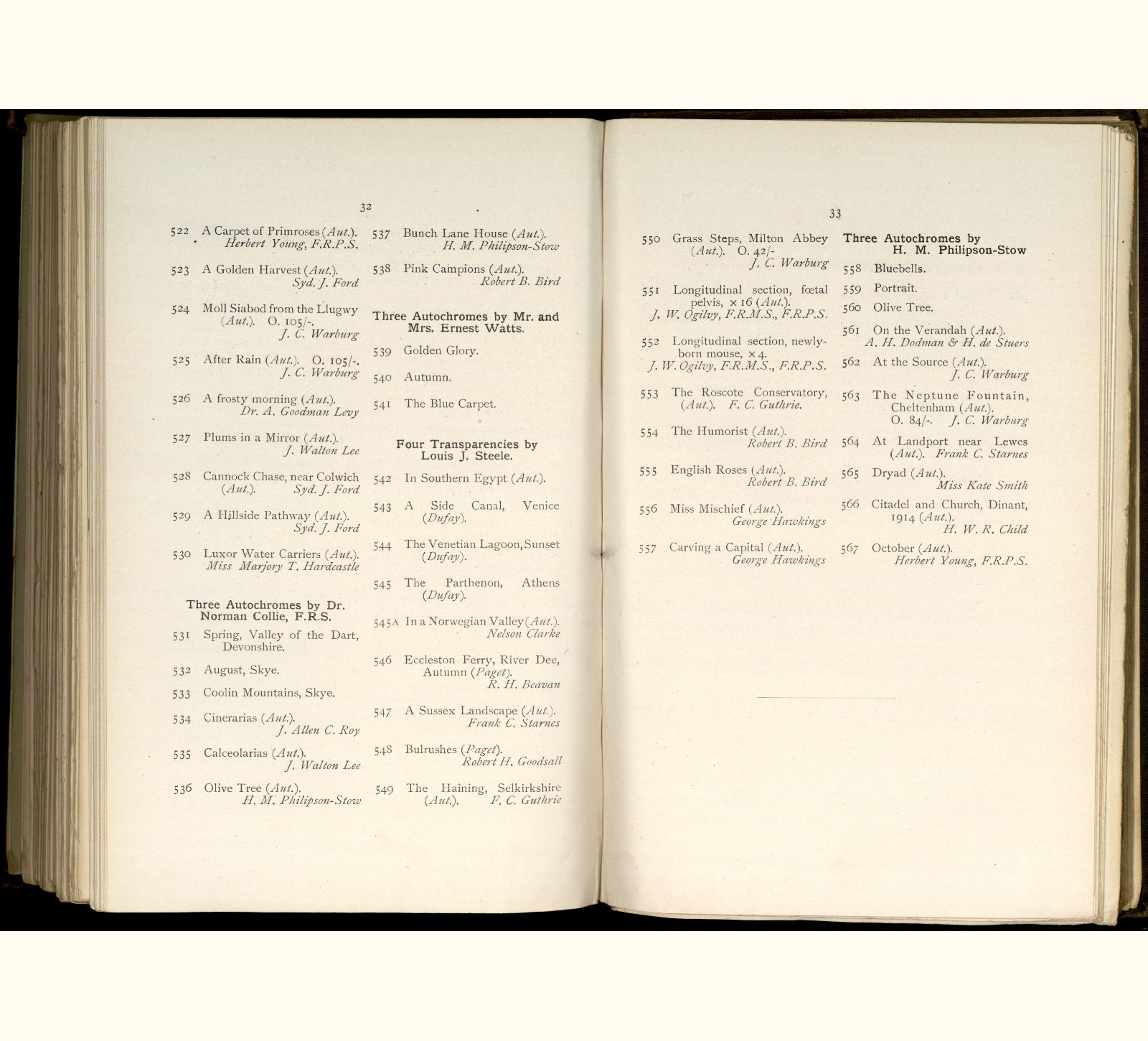 large scanned catalogue page