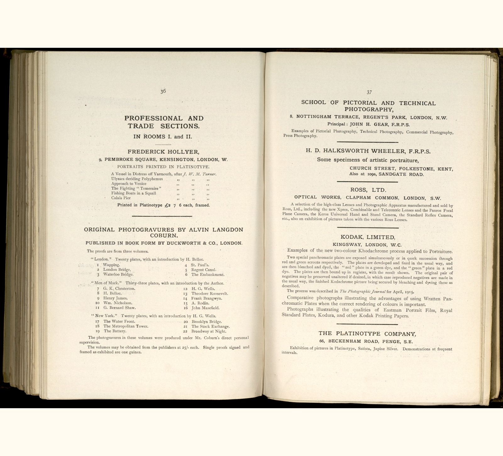 large scanned catalogue page