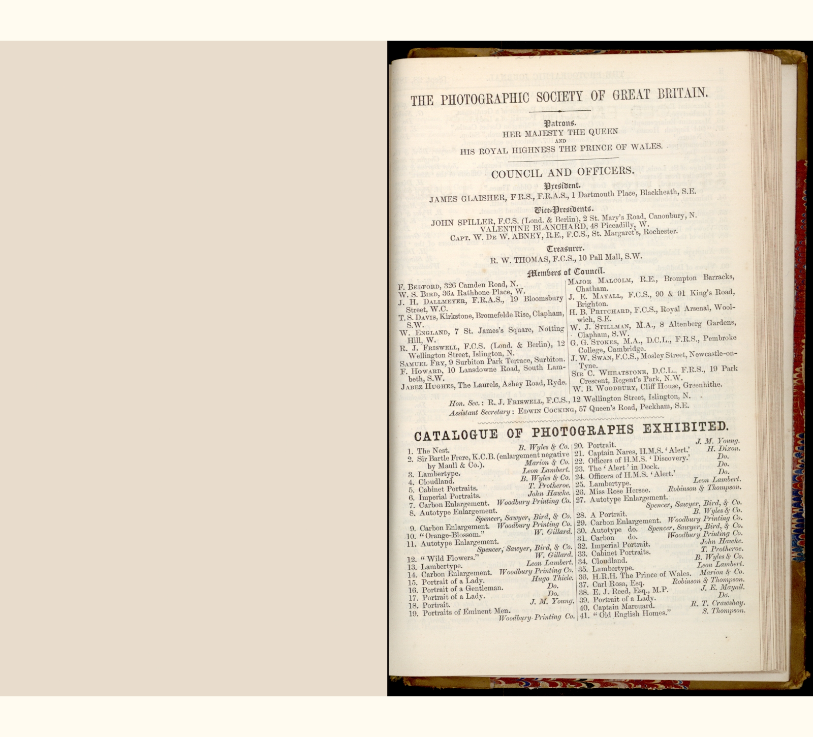 large scanned catalogue page