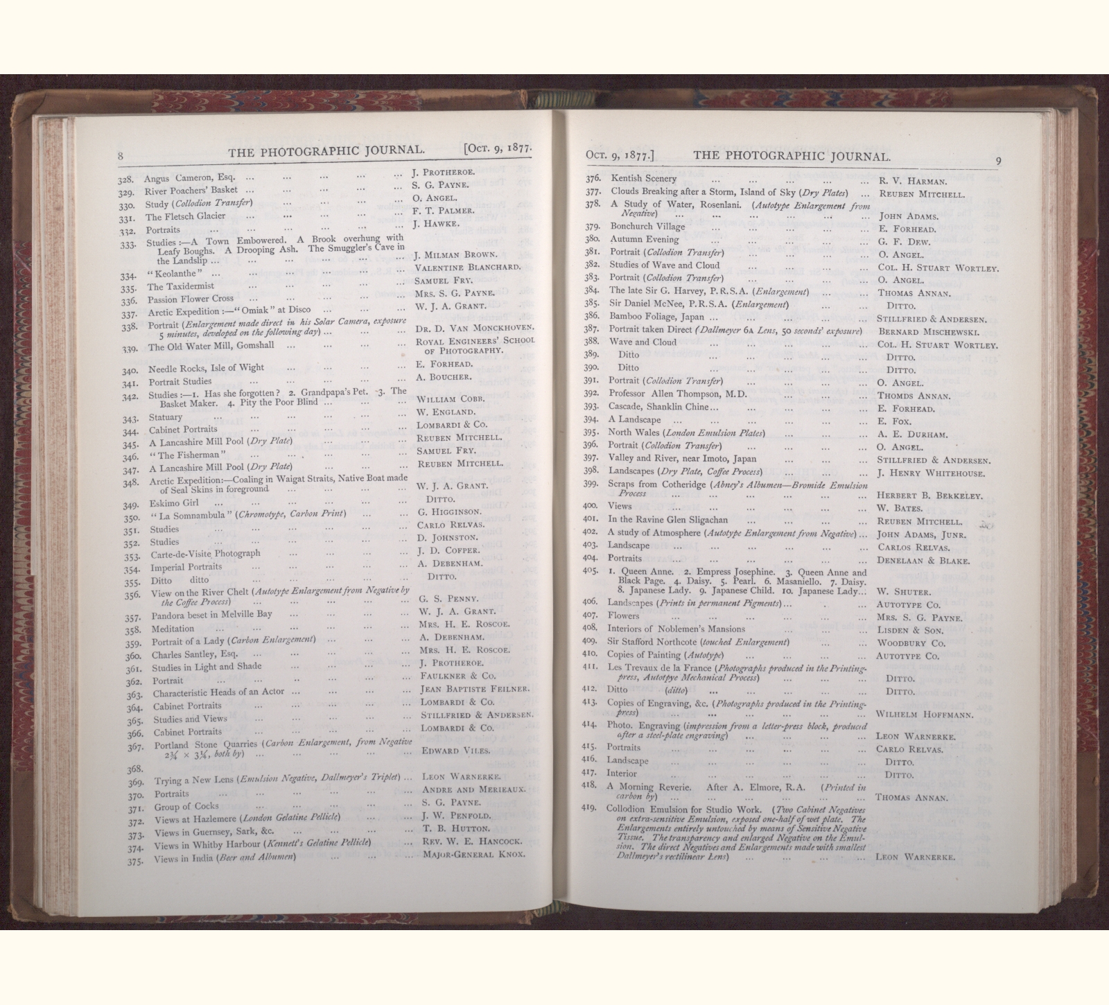1877 [Twenty-second] Photographic Society of Great Britain Exhibition