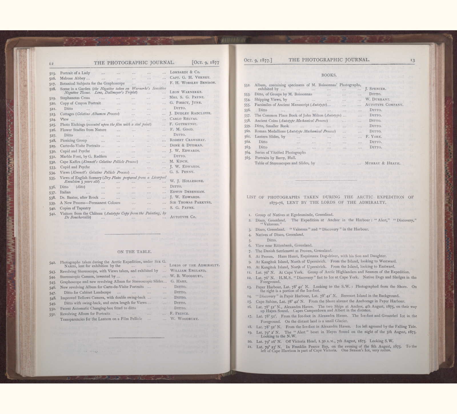 large scanned catalogue page