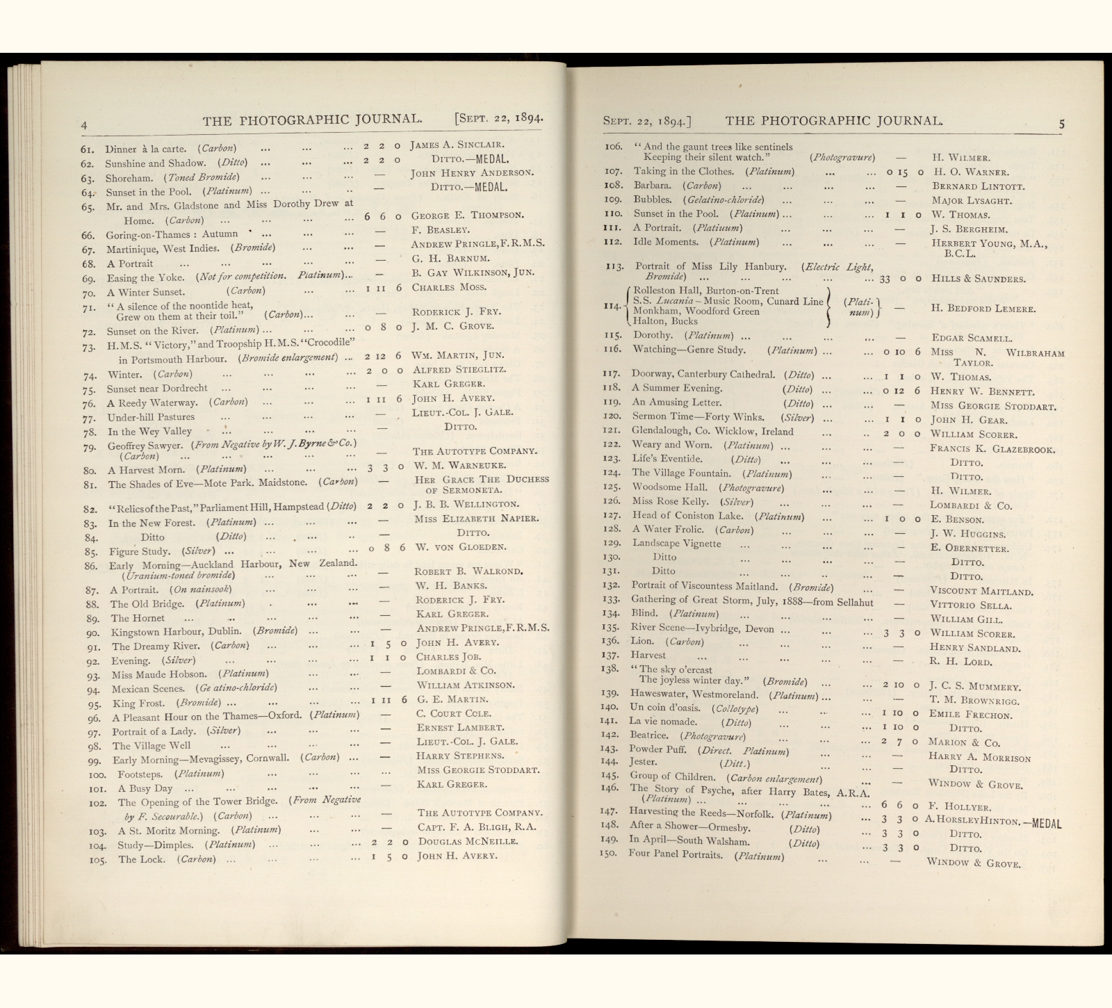 large scanned catalogue page