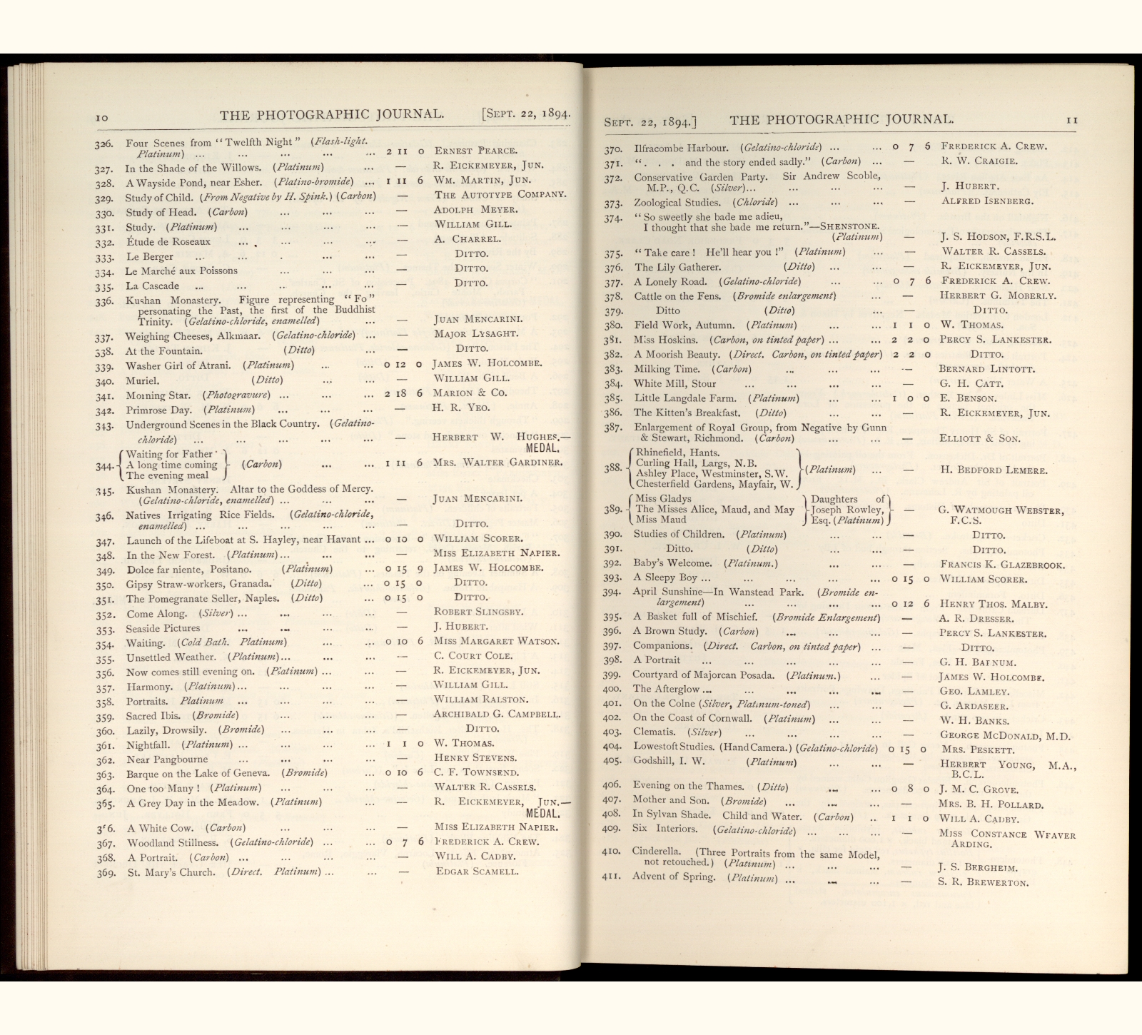 large scanned catalogue page