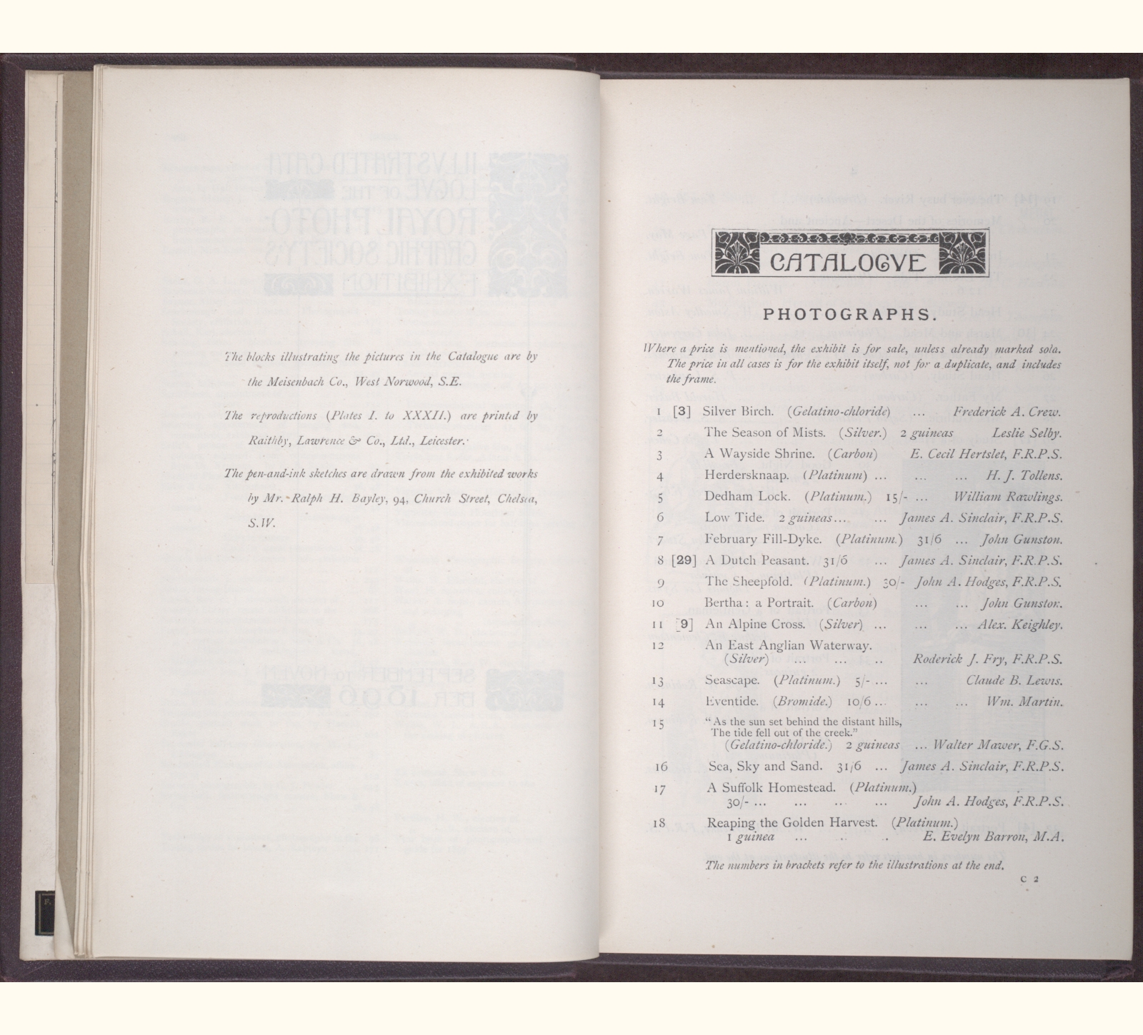 large scanned catalogue page