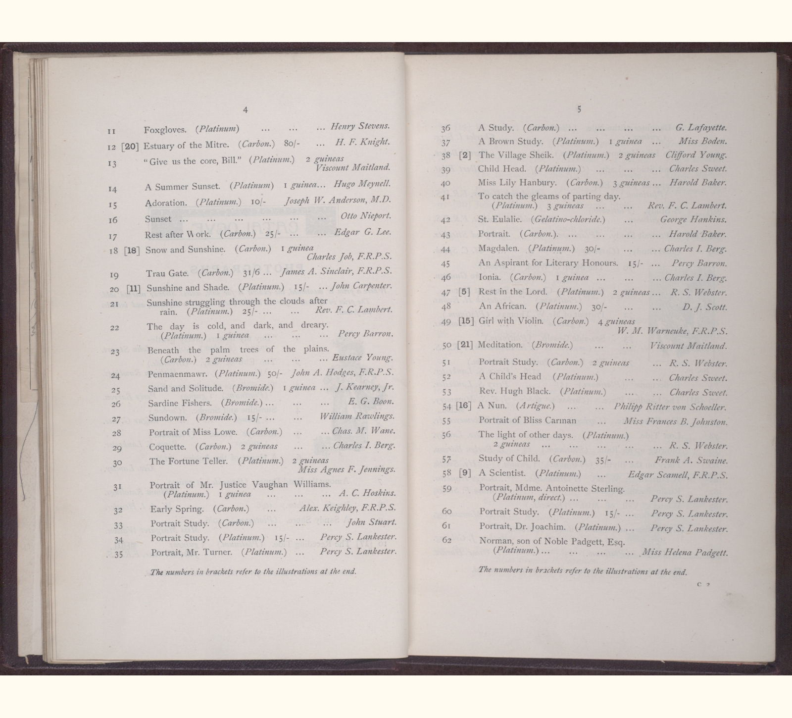 large scanned catalogue page