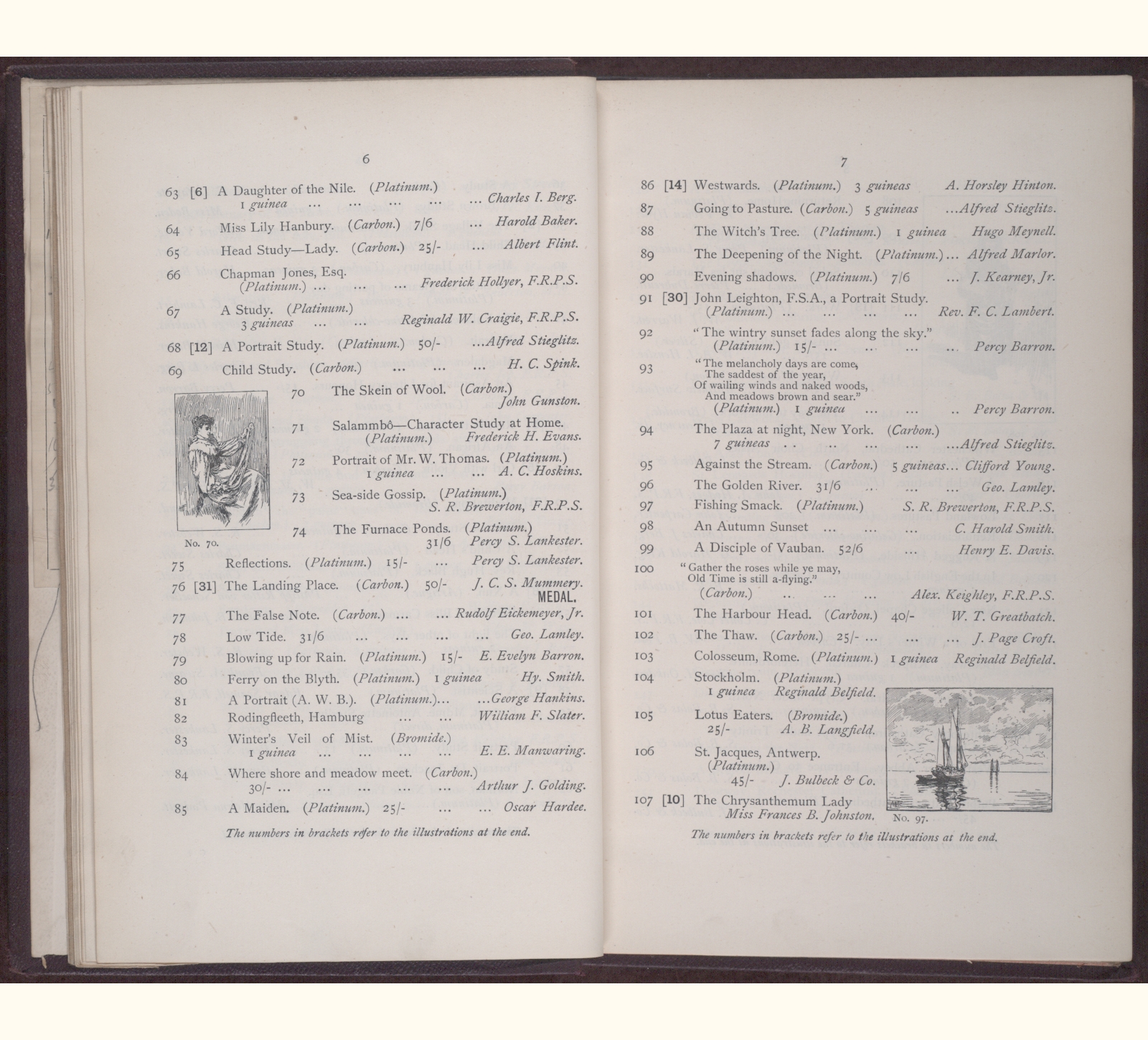 large scanned catalogue page
