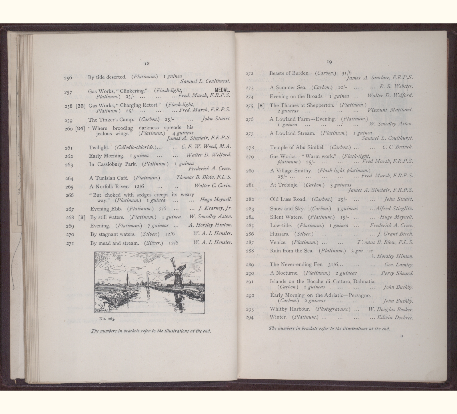 large scanned catalogue page