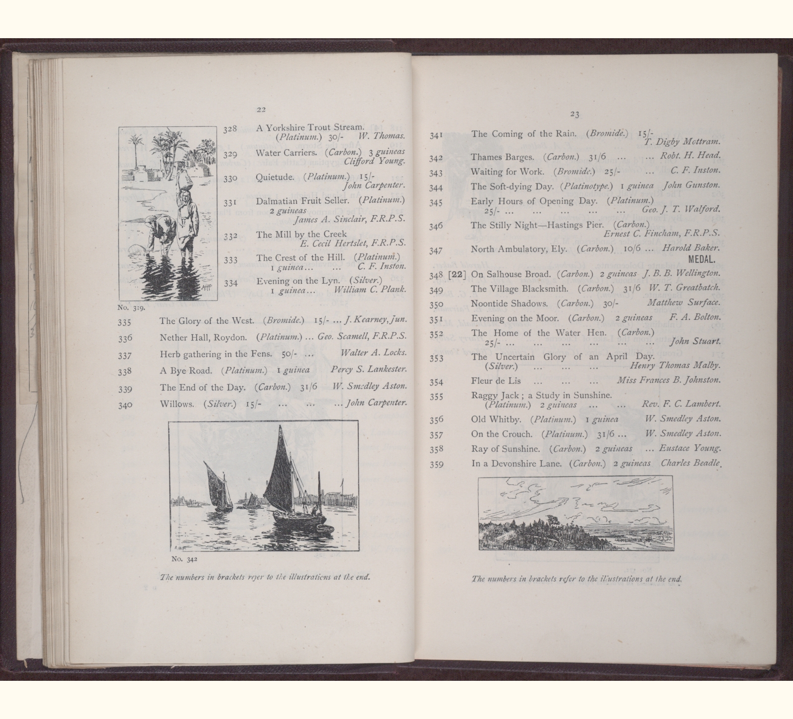 large scanned catalogue page