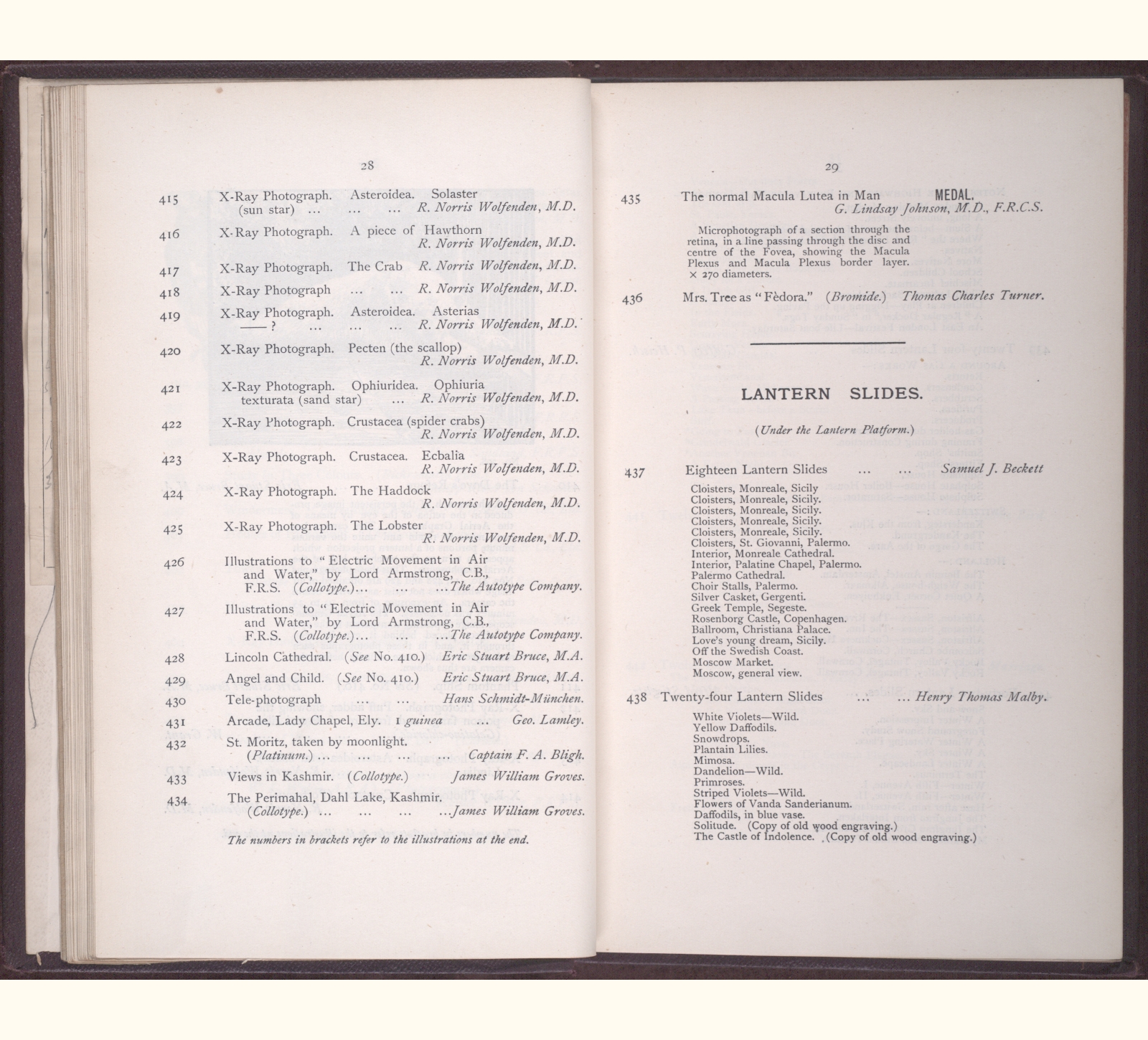 large scanned catalogue page