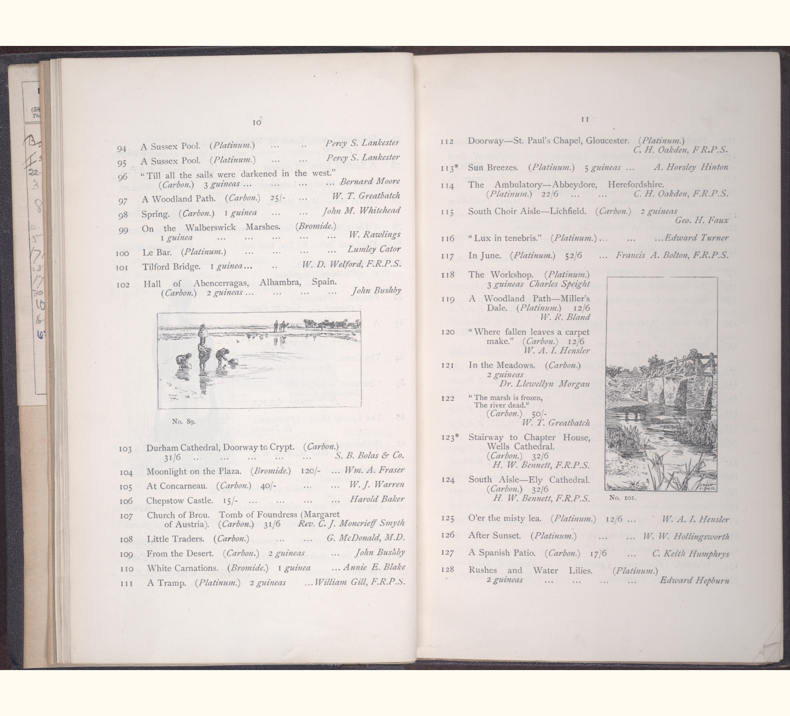 large scanned catalogue page