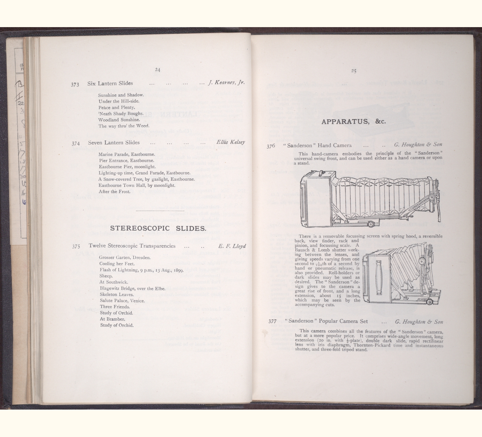 large scanned catalogue page